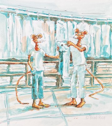 Irpin goes shopping with Momma.